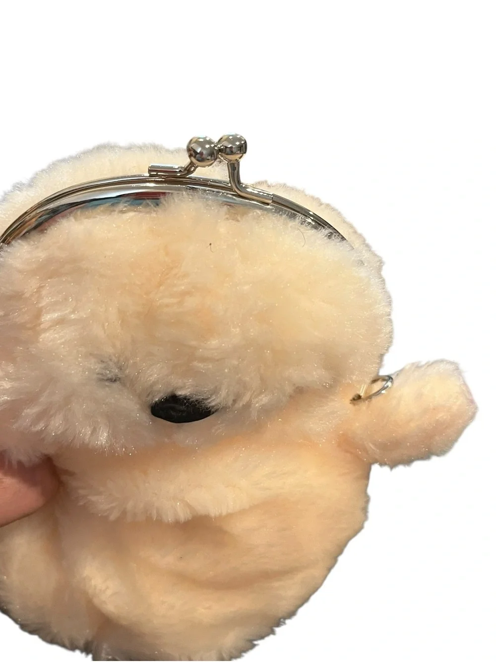 Plush bird chick purse bag clutch 8”